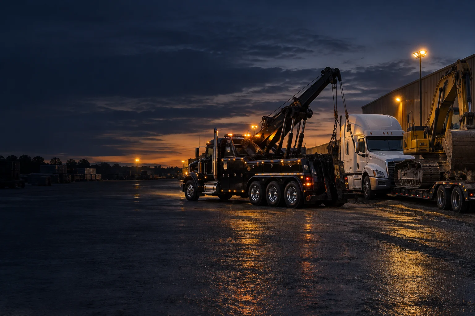 Illustrative commercial recovery scene